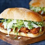 CRISPY CHICKEN CAESAR SANDWICH