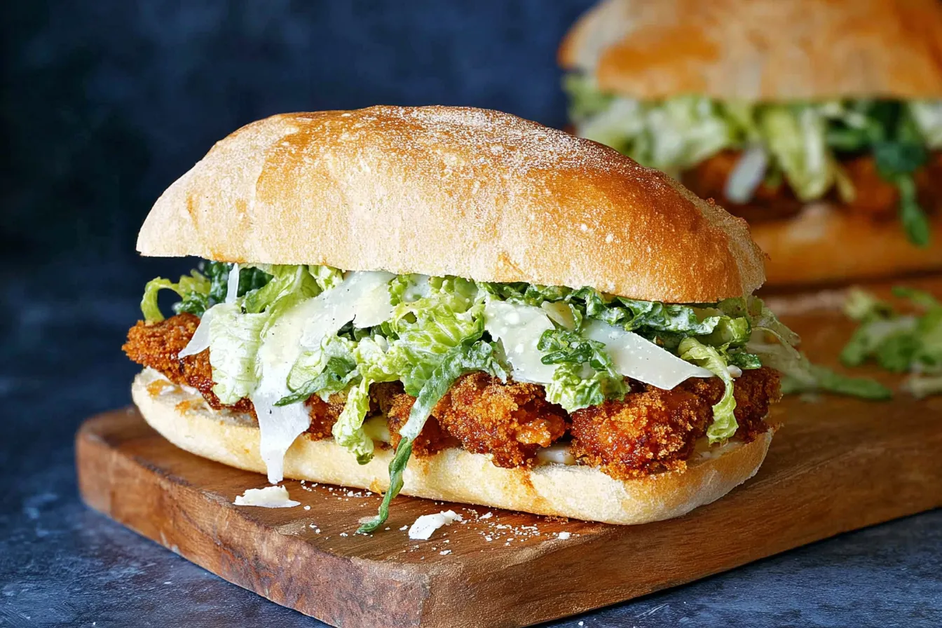 CRISPY CHICKEN CAESAR SANDWICH