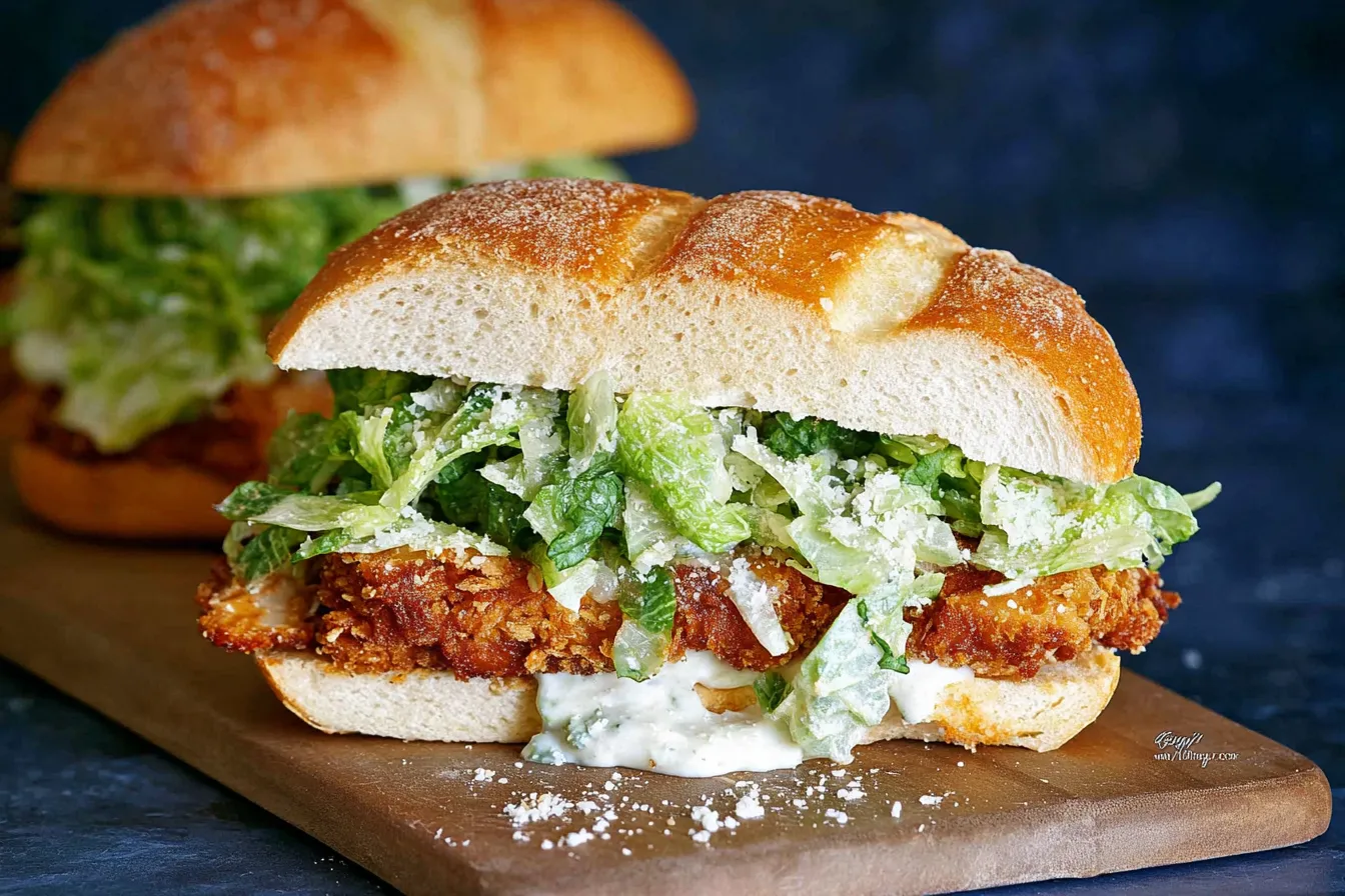 CRISPY CHICKEN CAESAR SANDWICH