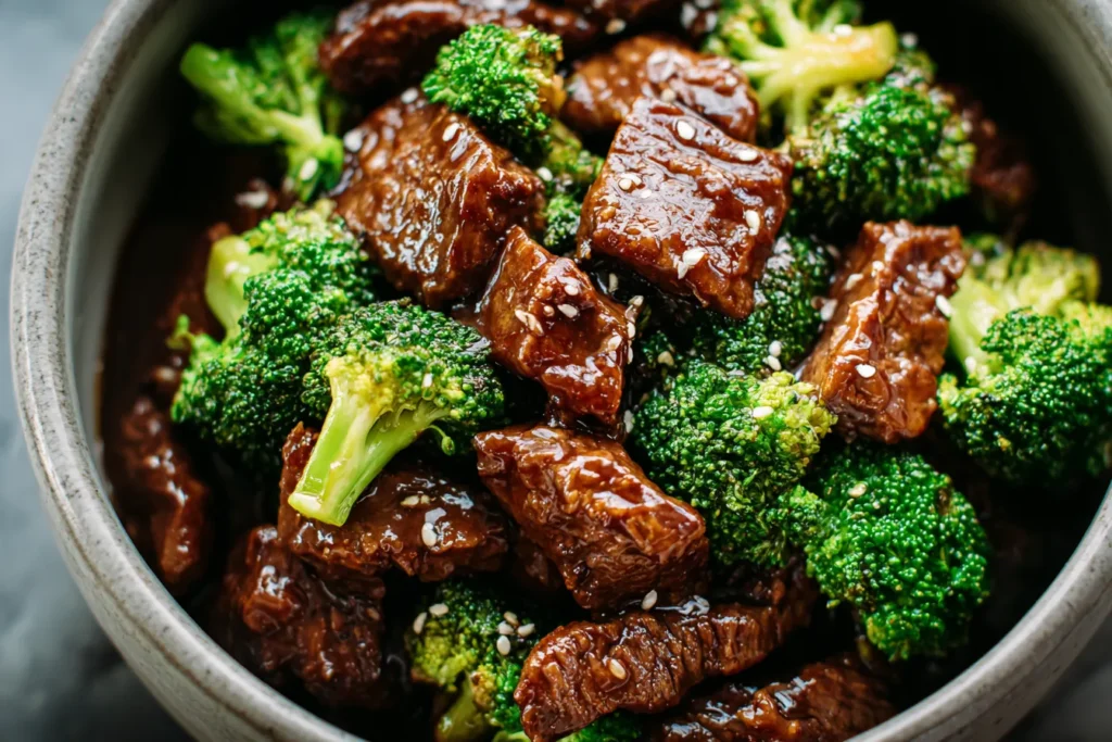 CROCKPOT BEEF AND BROCCOLI