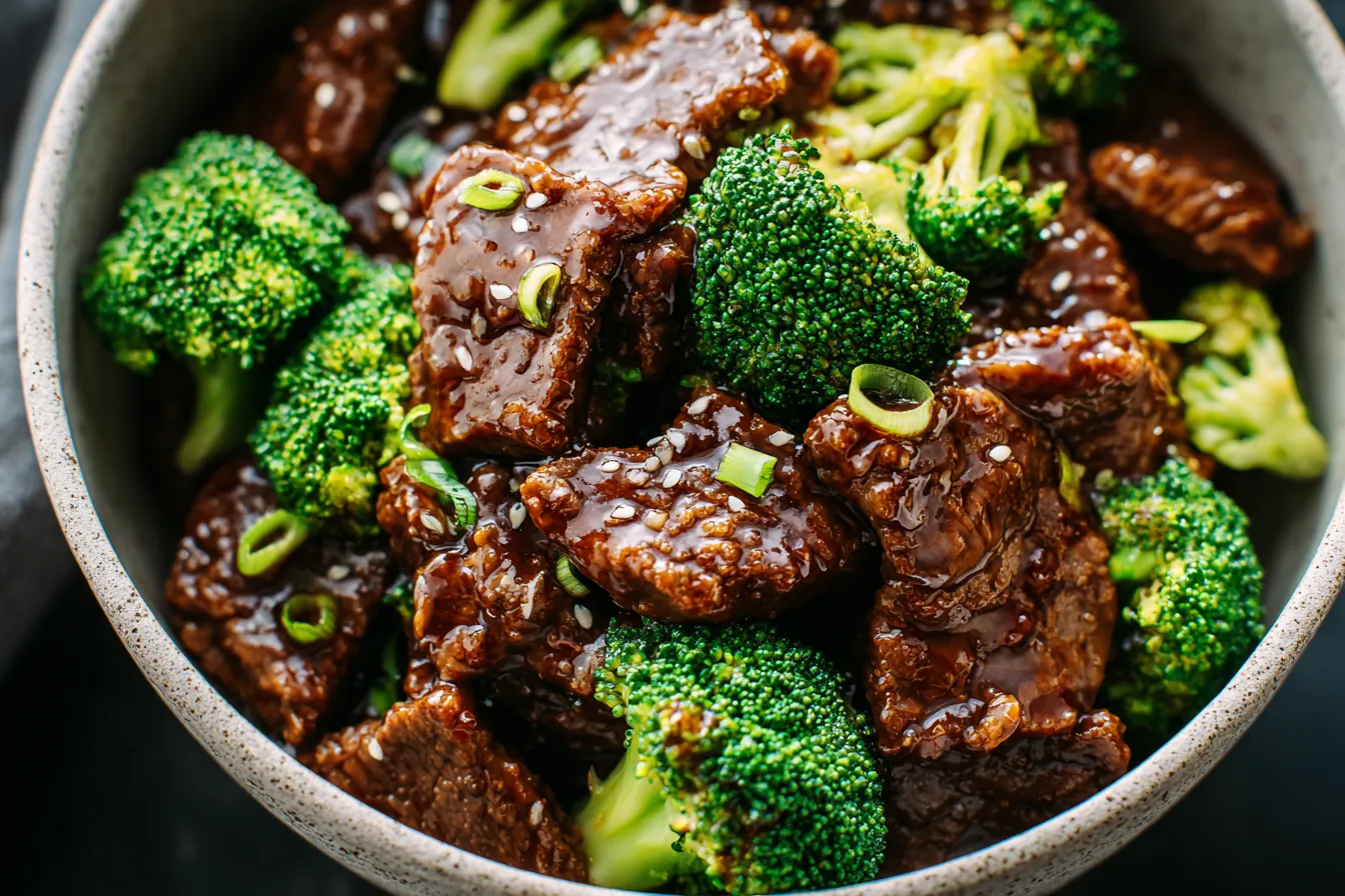 CROCKPOT BEEF AND BROCCOLI