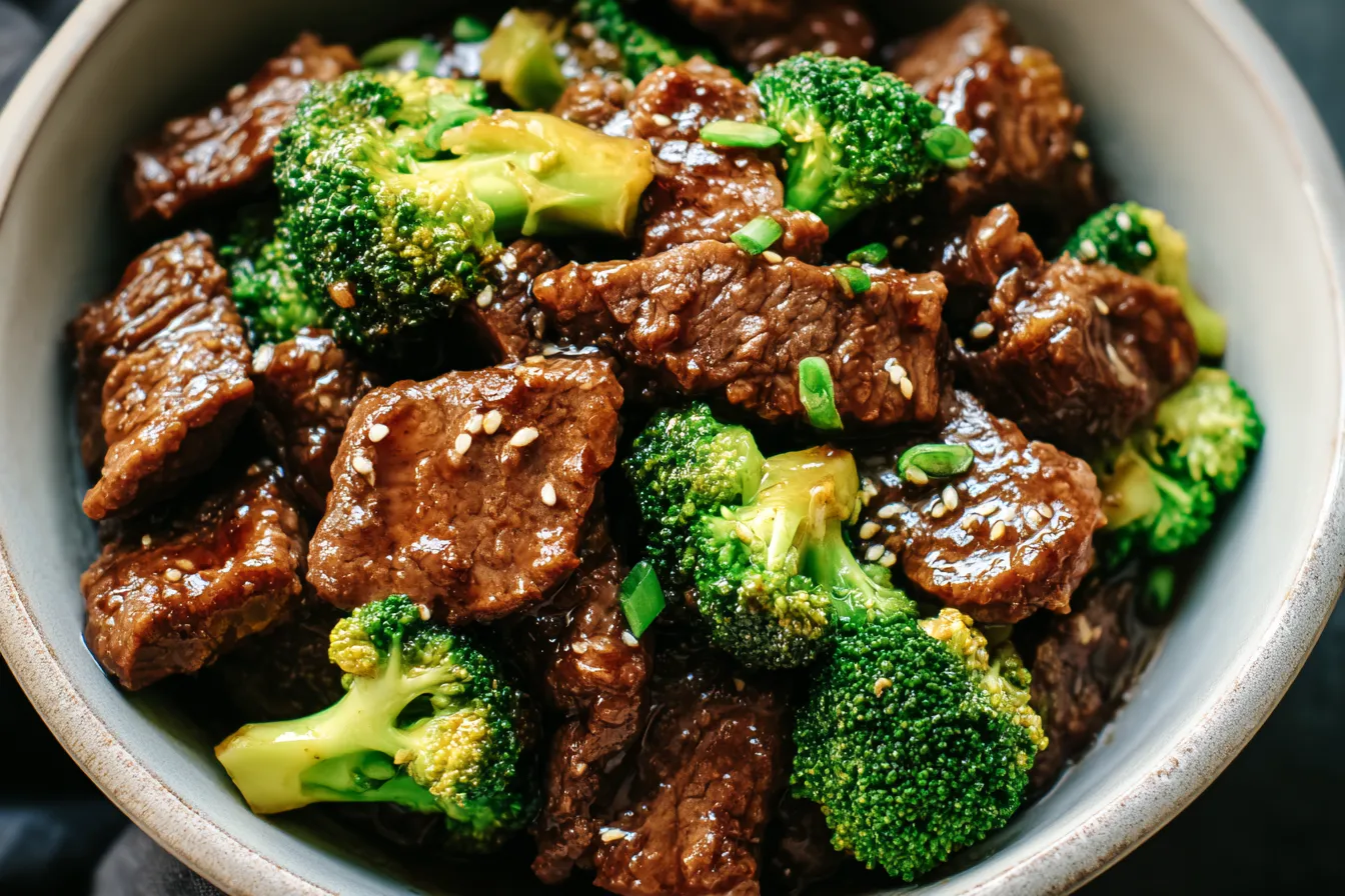 CROCKPOT BEEF AND BROCCOLI