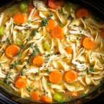 CROCKPOT CHICKEN NOODLE SOUP