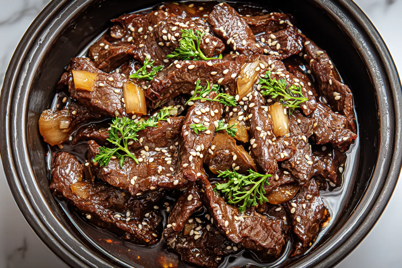 CROCKPOT MONGOLIAN BEEF