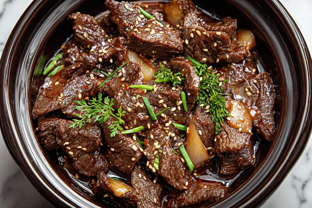 CROCKPOT MONGOLIAN BEEF