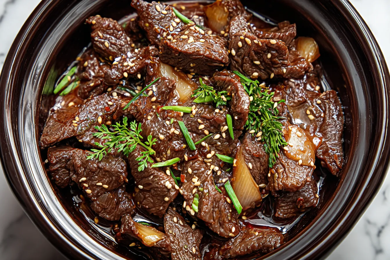 CROCKPOT MONGOLIAN BEEF