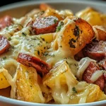 Cheesy Ranch Potatoes and Smoked Sausage