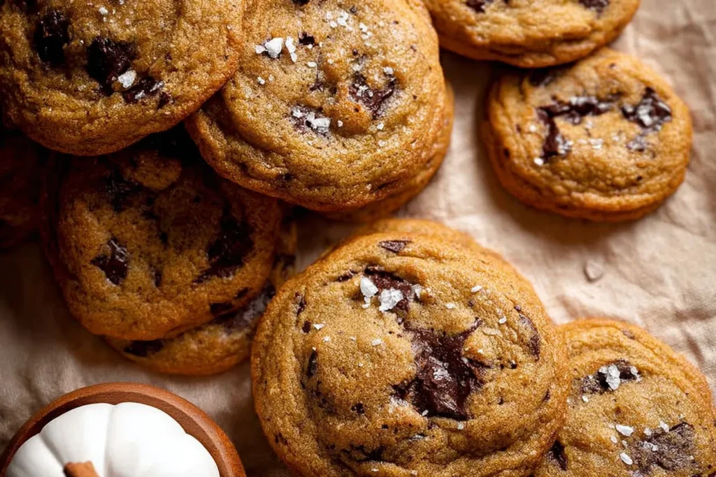 Chewy Pumpkin Chocolate Chip Cookies