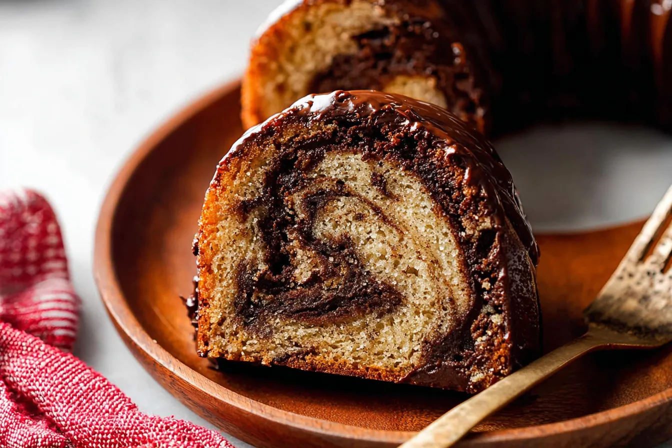 Chocolate Marble Banana Bundt Cake