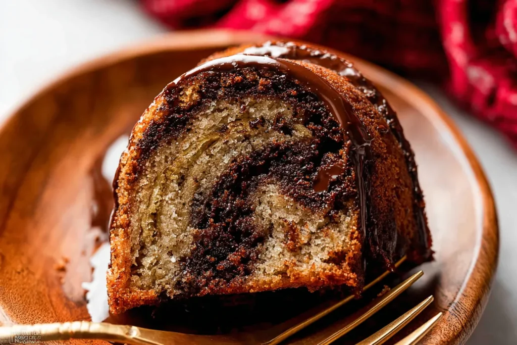 Chocolate Marble Banana Bundt Cake