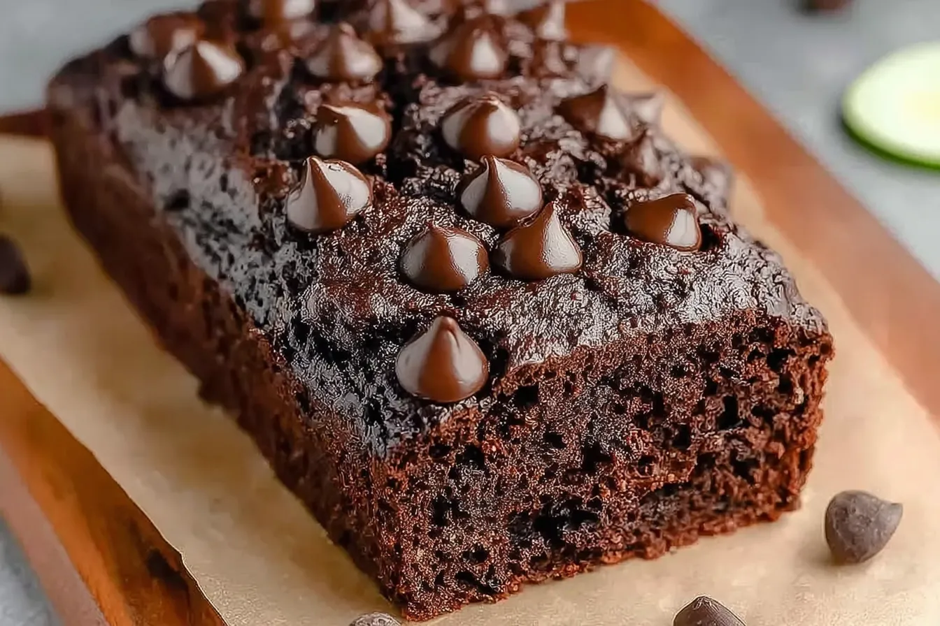 Chocolate Zucchini Bread with Sour Cream