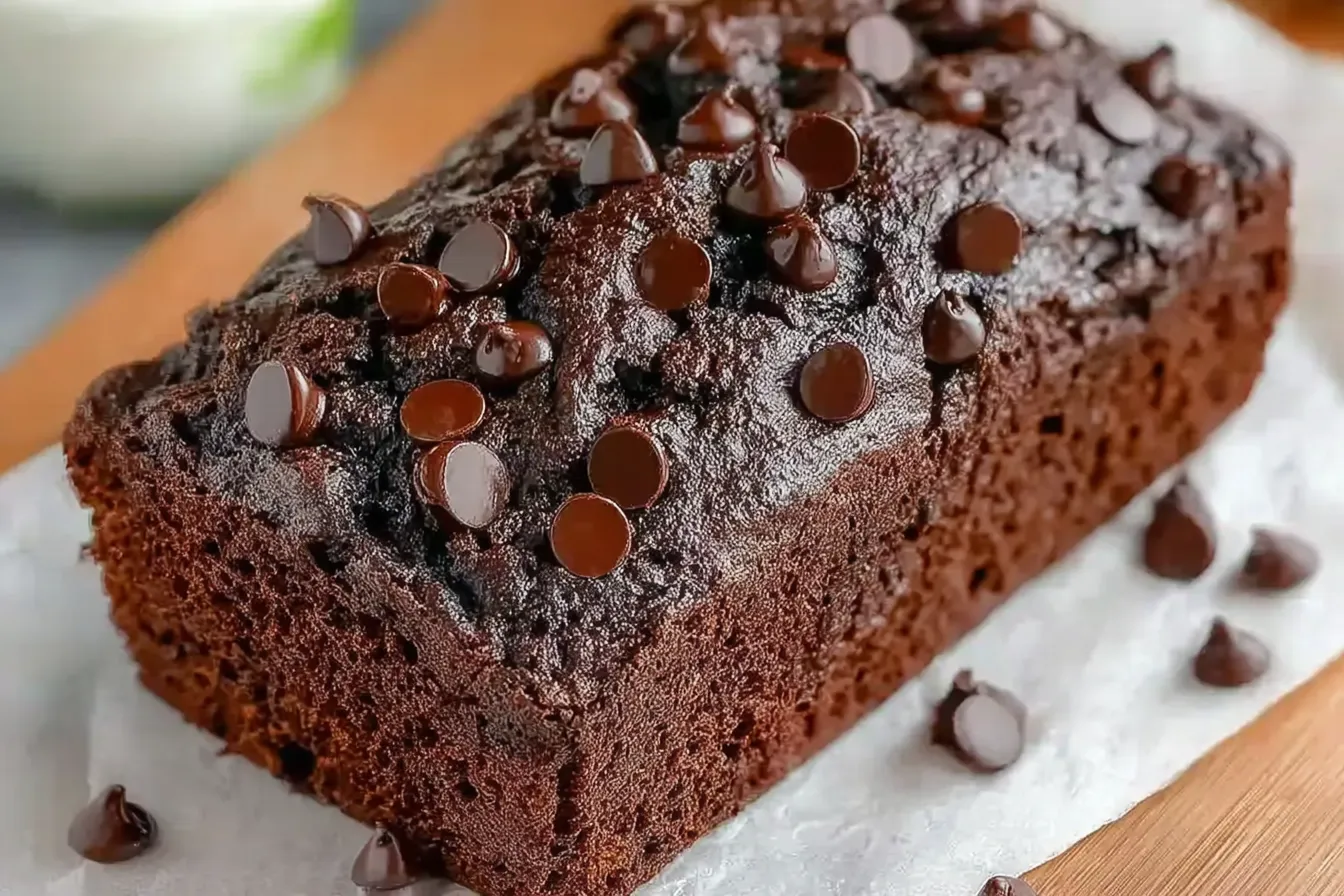Chocolate Zucchini Bread with Sour Cream