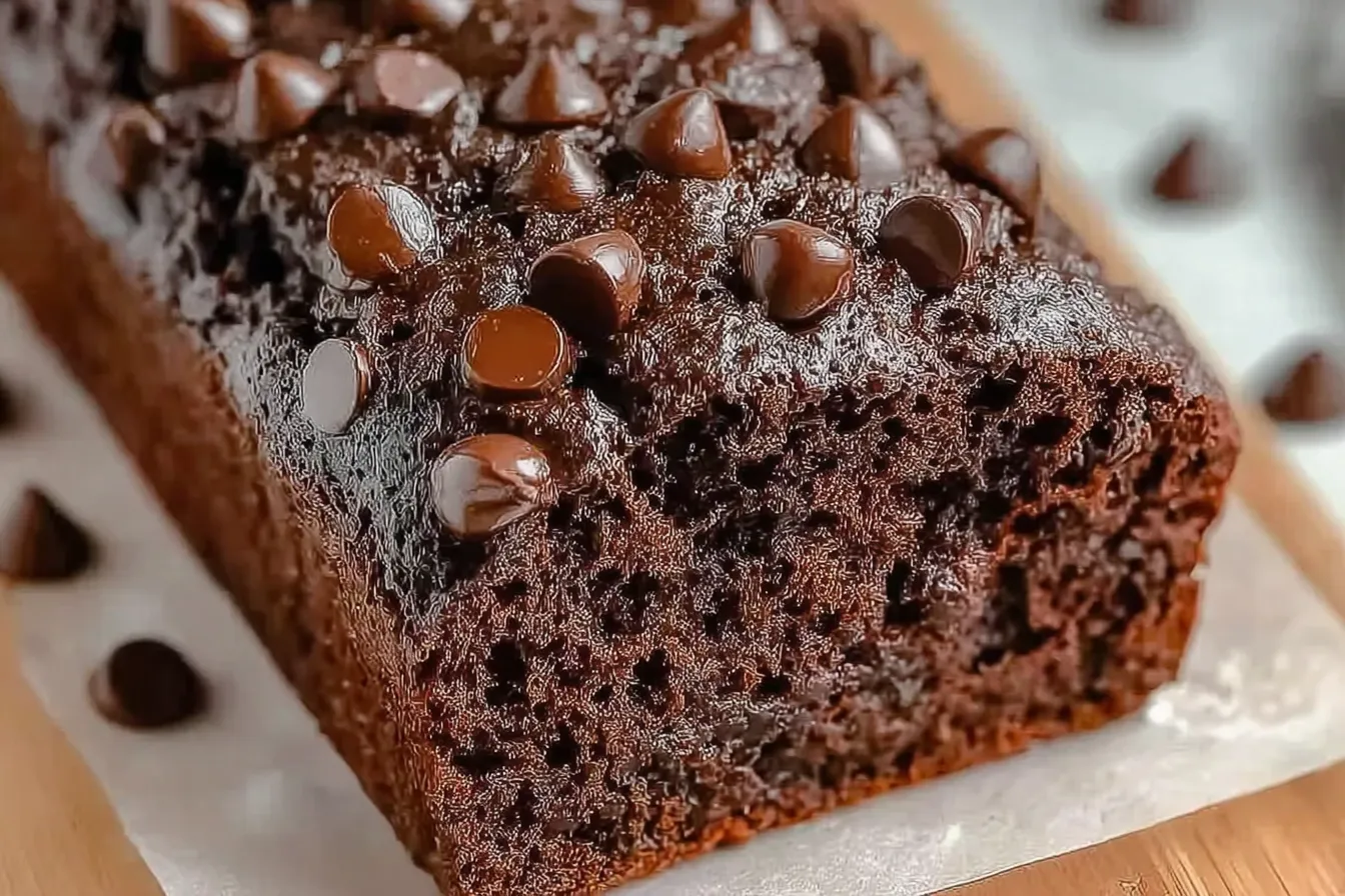 Chocolate Zucchini Bread with Sour Cream