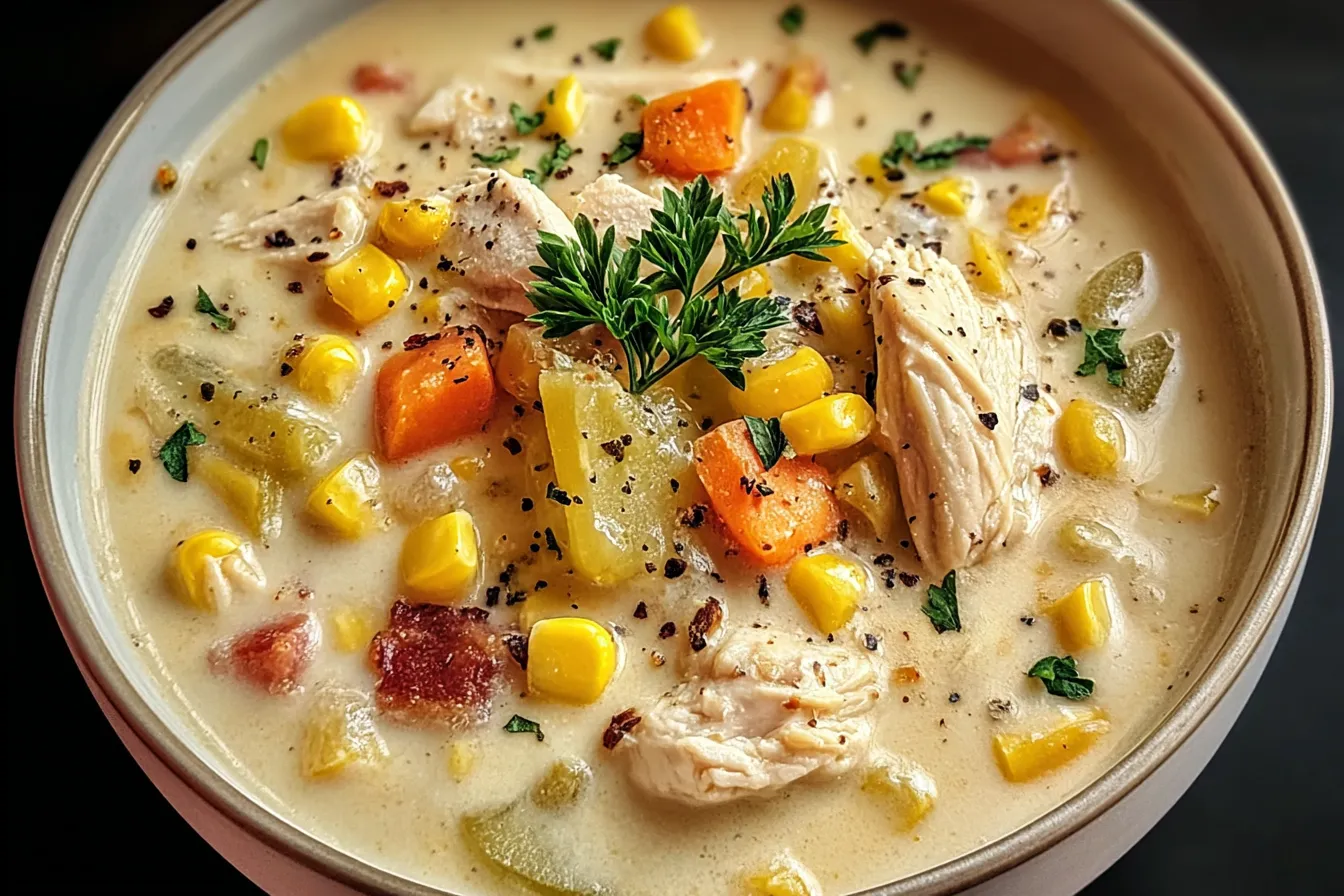 Crockpot Chicken Corn Chowder