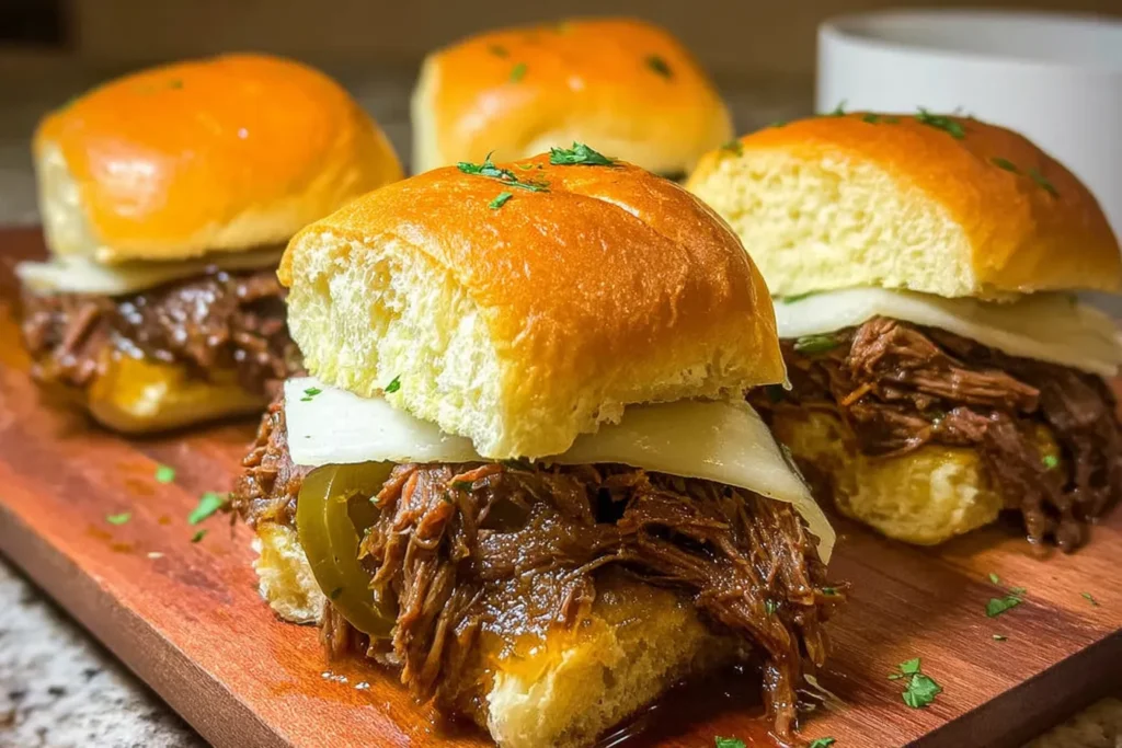 Crockpot Pot Roast Sliders