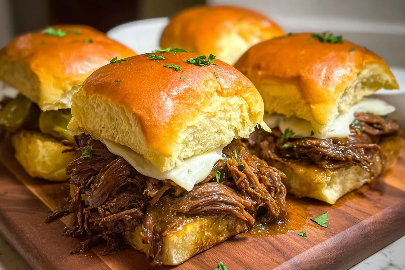 Crockpot Pot Roast Sliders