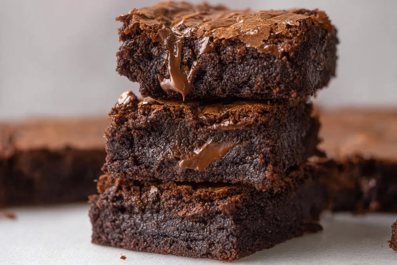 FUDGY BROWN BUTTER BROWNIES WITH CRINKLY TOPS
