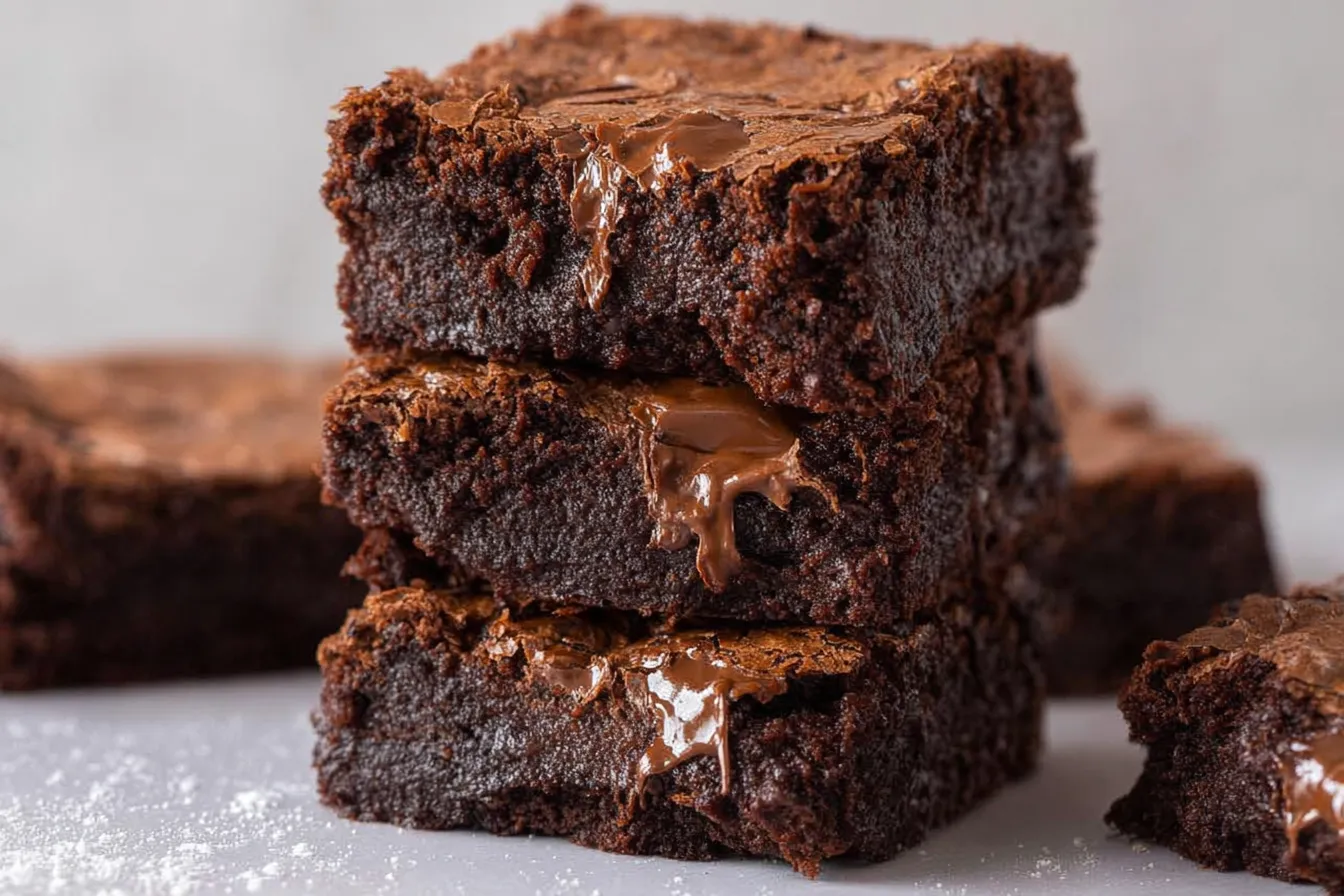 FUDGY BROWN BUTTER BROWNIES WITH CRINKLY TOPS