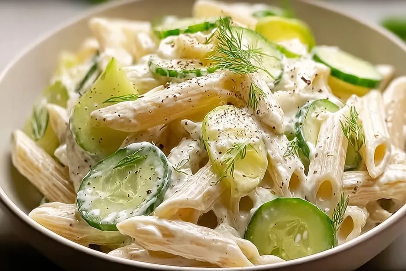 Healthy Pasta Cucumber Salad