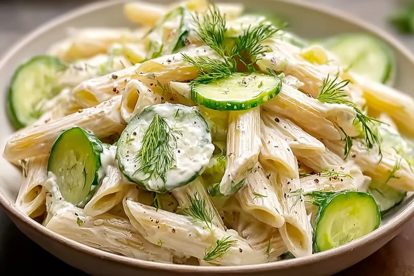Healthy Pasta Cucumber Salad
