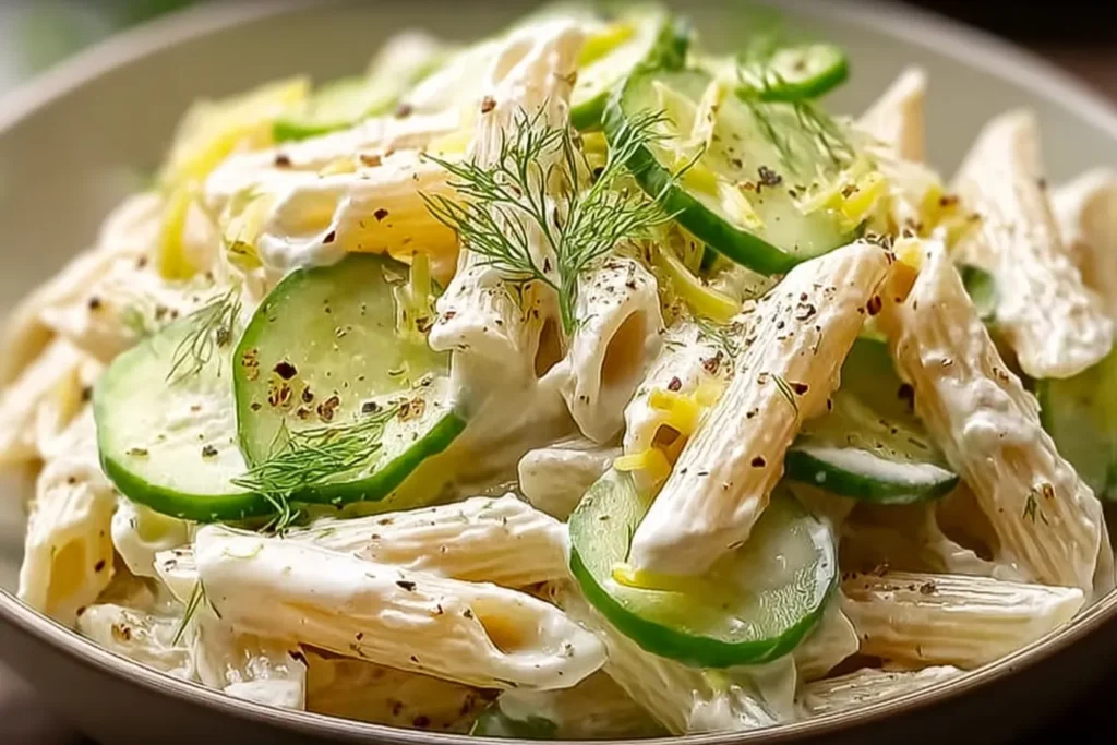Healthy Pasta Cucumber Salad