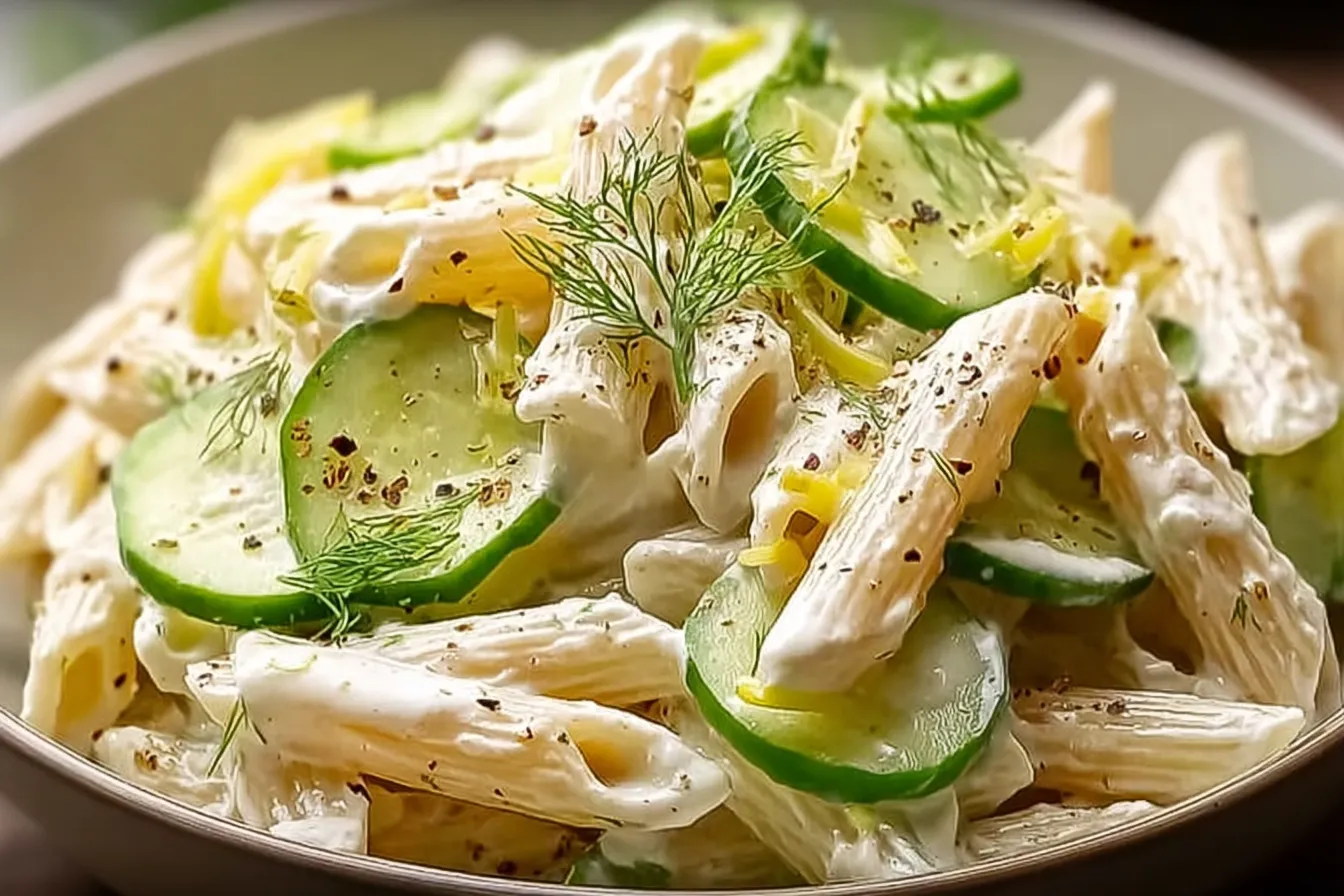 Healthy Pasta Cucumber Salad