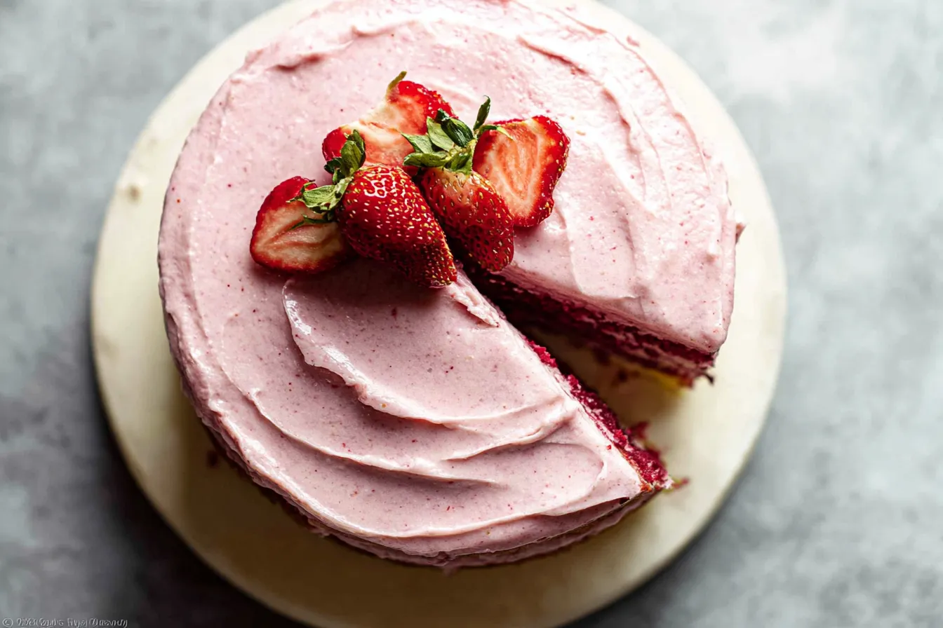 Homemade Strawberry Cake
