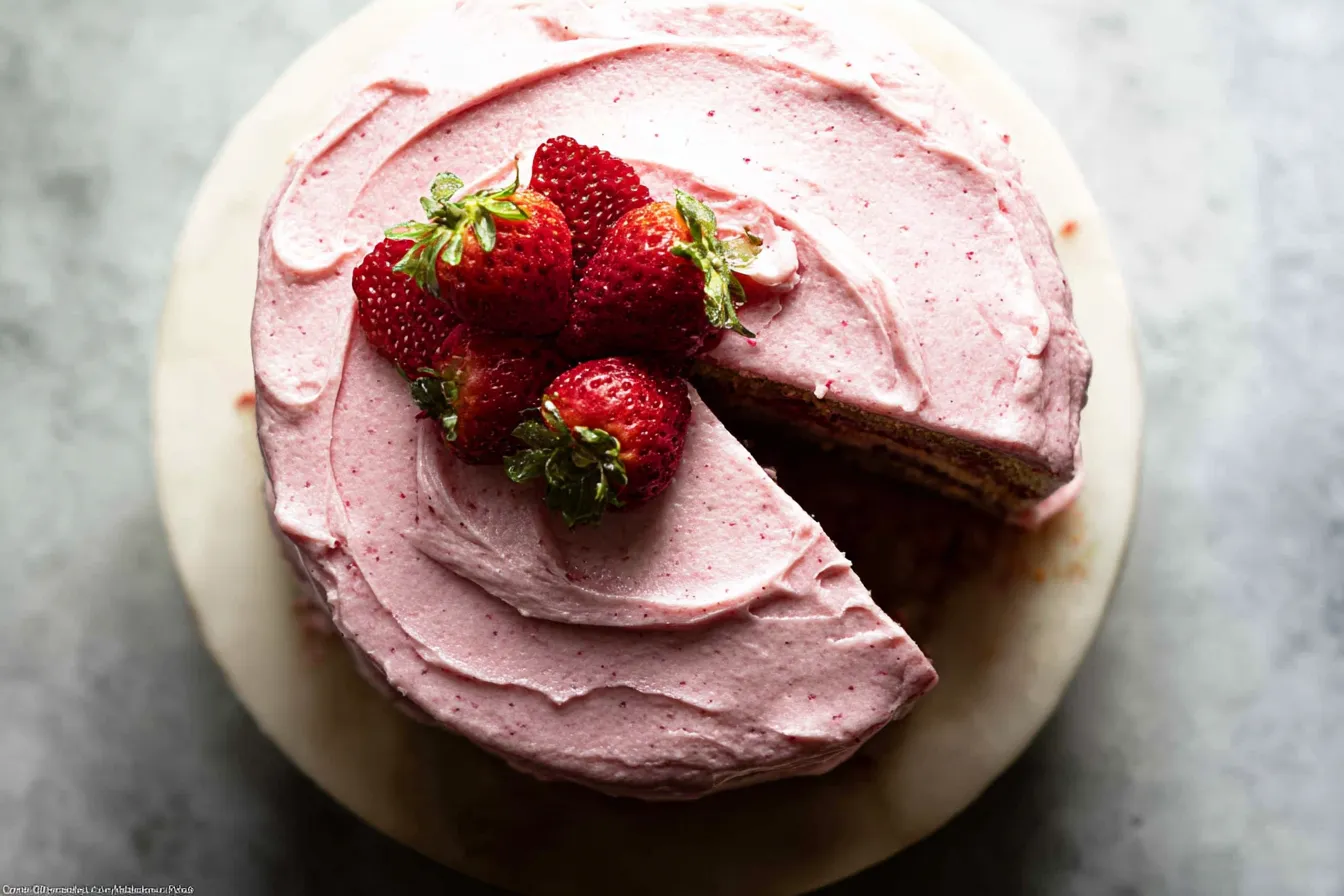 Homemade Strawberry Cake