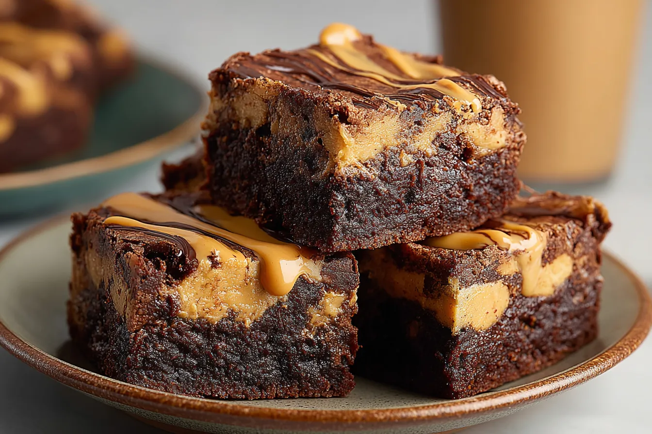 PEANUT BUTTER BANANA BROWNIES
