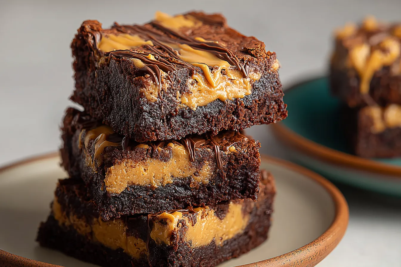 PEANUT BUTTER BANANA BROWNIES