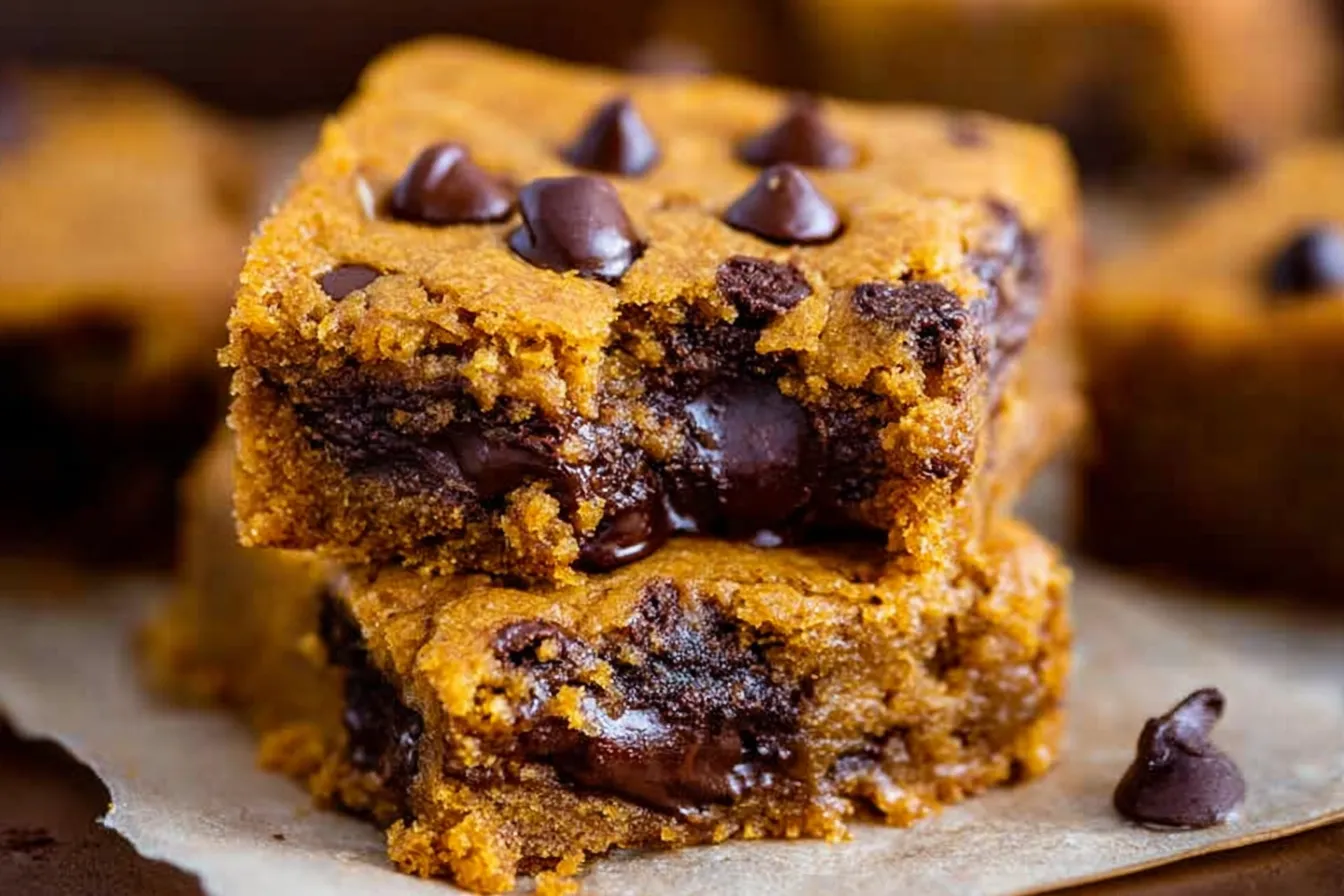 Pumpkin Bars with Chocolate Chips