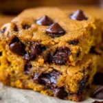 Pumpkin Bars with Chocolate Chips