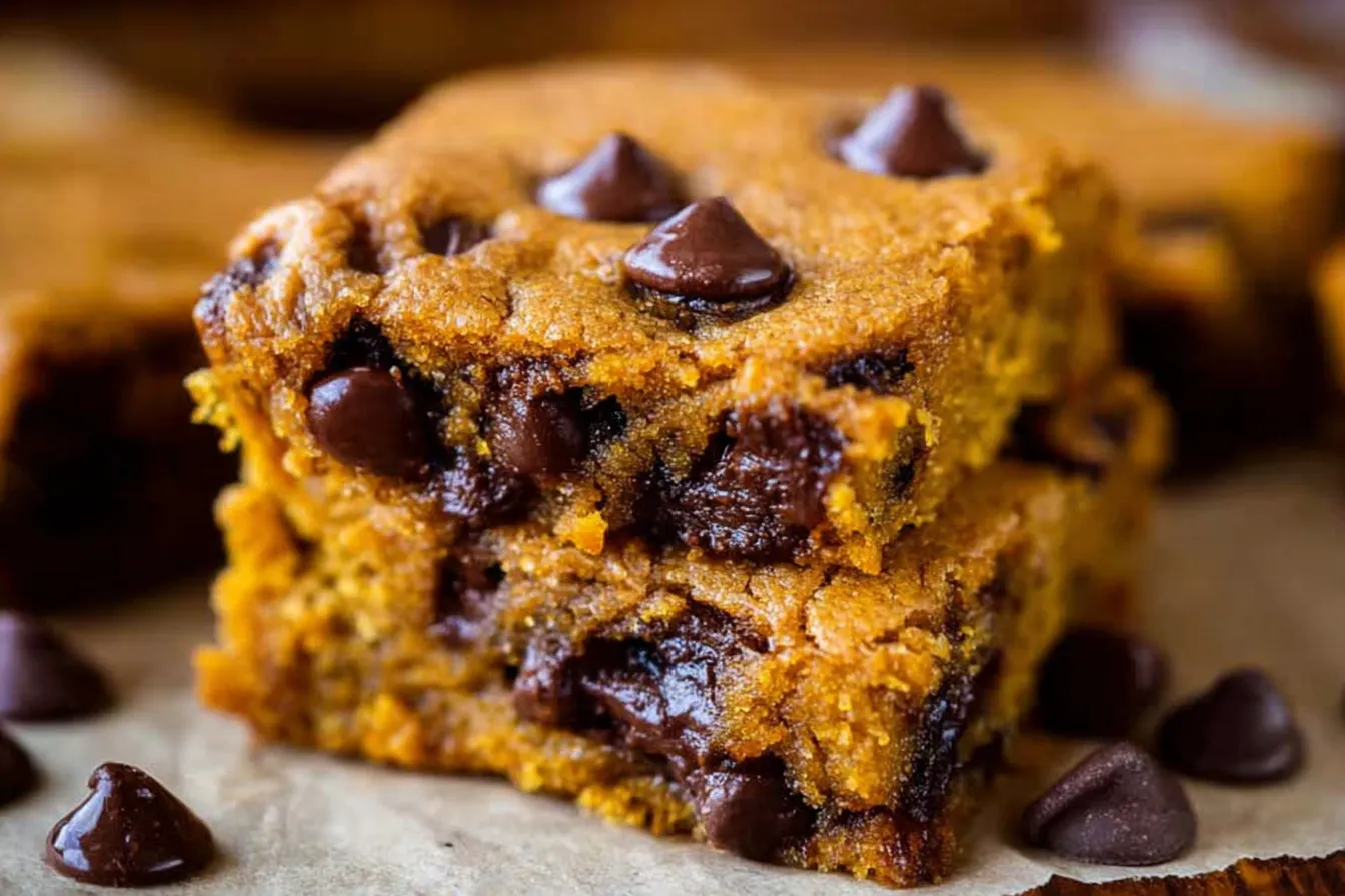 Pumpkin Bars with Chocolate Chips