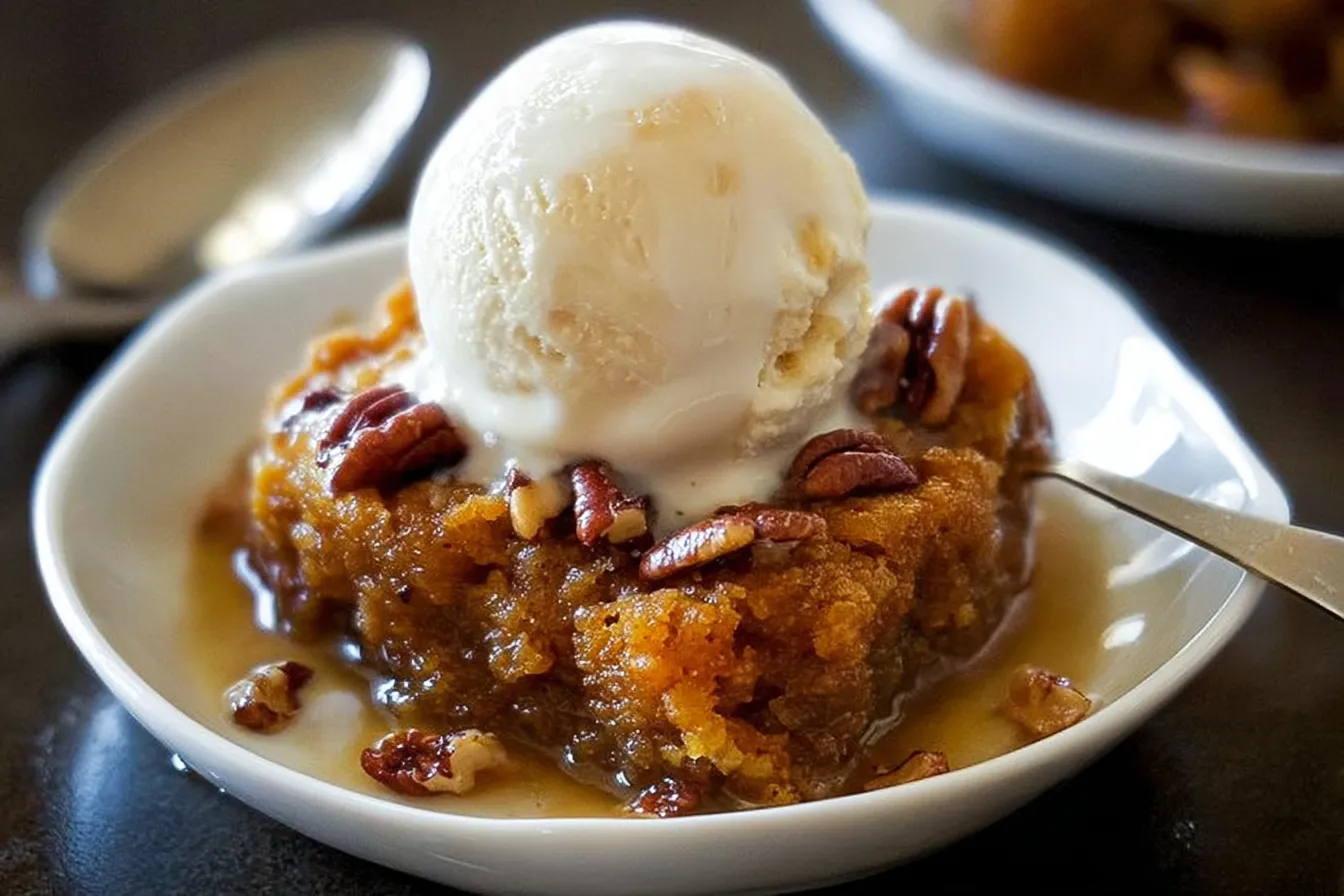Pumpkin Pecan Cobbler
