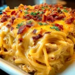 SPICY SOUTHERN CHEESY CHICKEN SPAGHETTI CASSEROLE