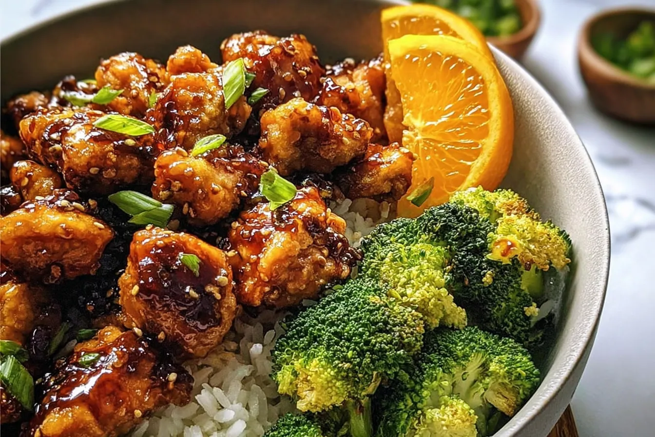 Sheet Pan Chili Orange Chicken and Broccoli