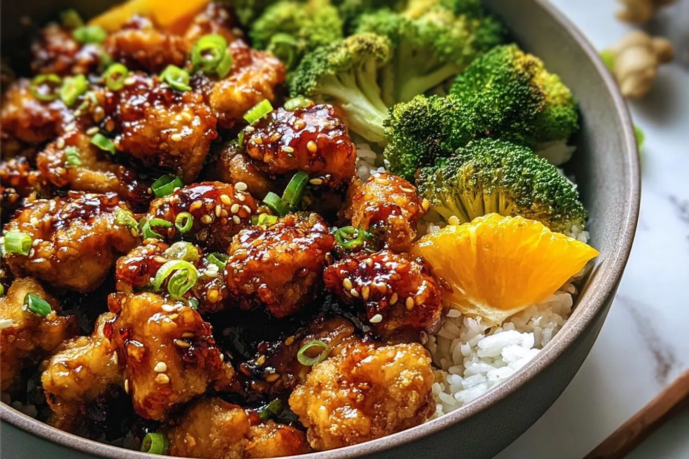 Sheet Pan Chili Orange Chicken and Broccoli
