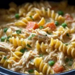 Slow Cooker Chicken Pot Pie Pasta